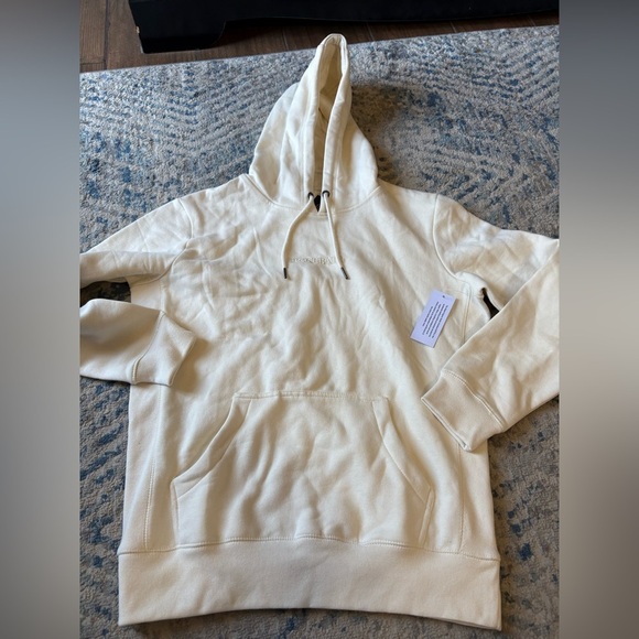 THE PICK Cream Embroidered PCKLBALL Unisex Hoodie medium NWT - Picture 2 of 5